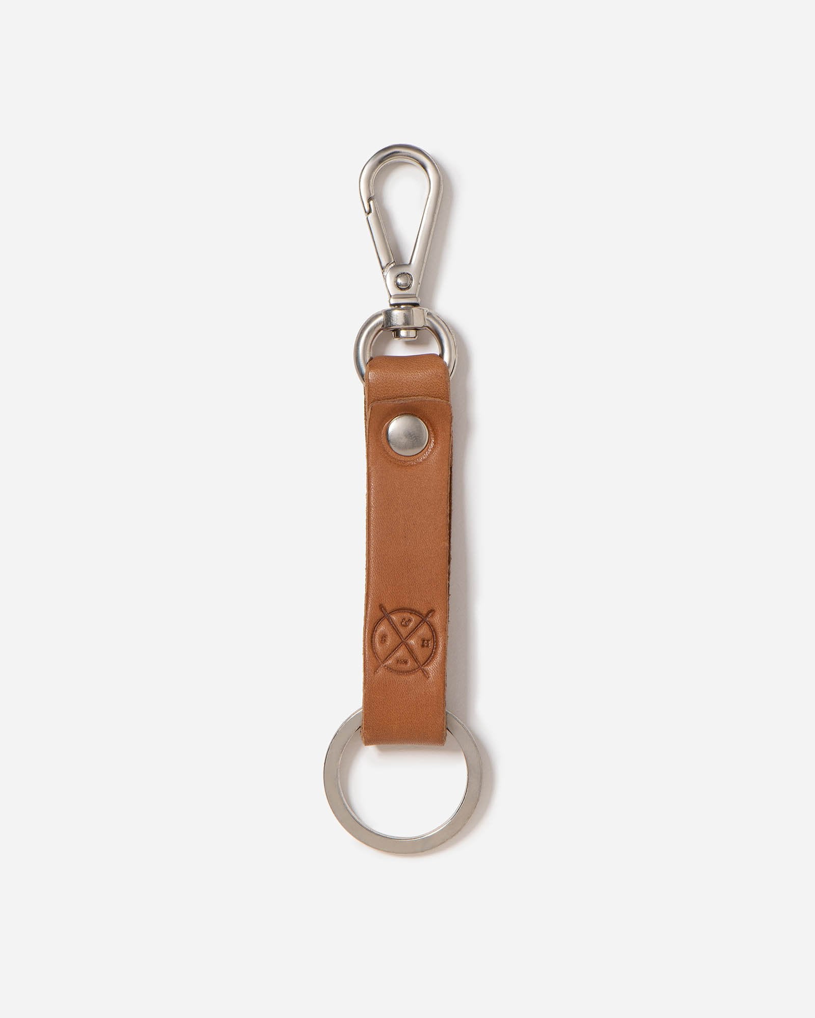 Stitch & Hide Keyring Tan