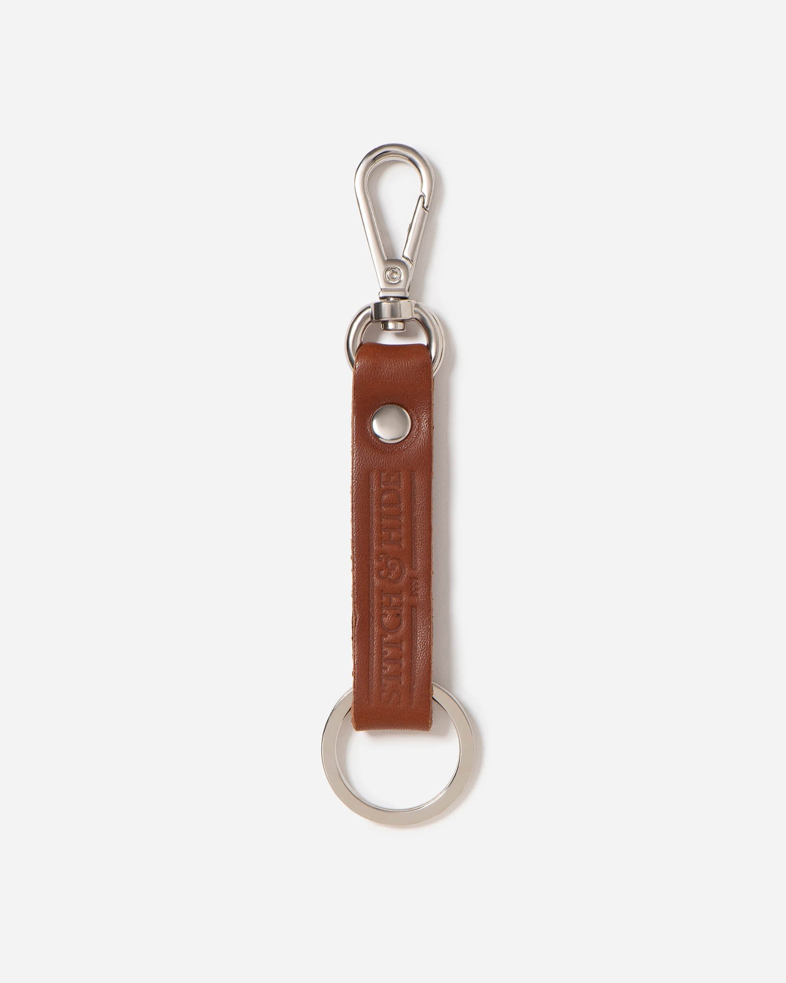 Stitch & Hide Keyring Tan