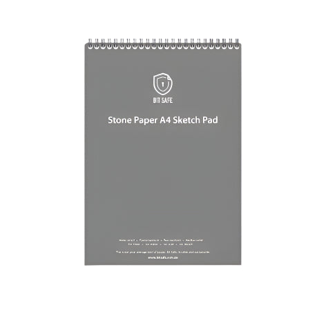 Bit Safe A4 Sketch pad made from stone paper