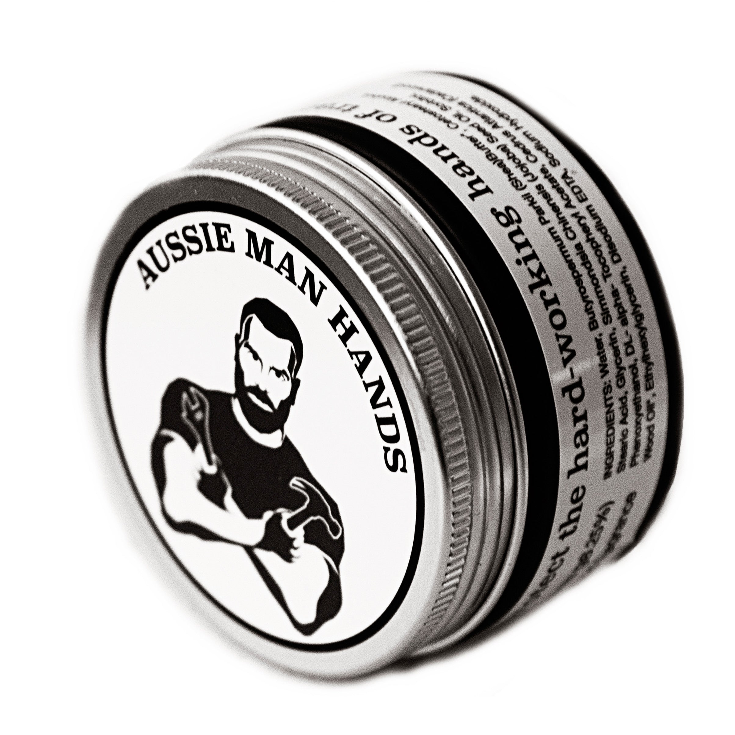 Aussie man hands hand cream