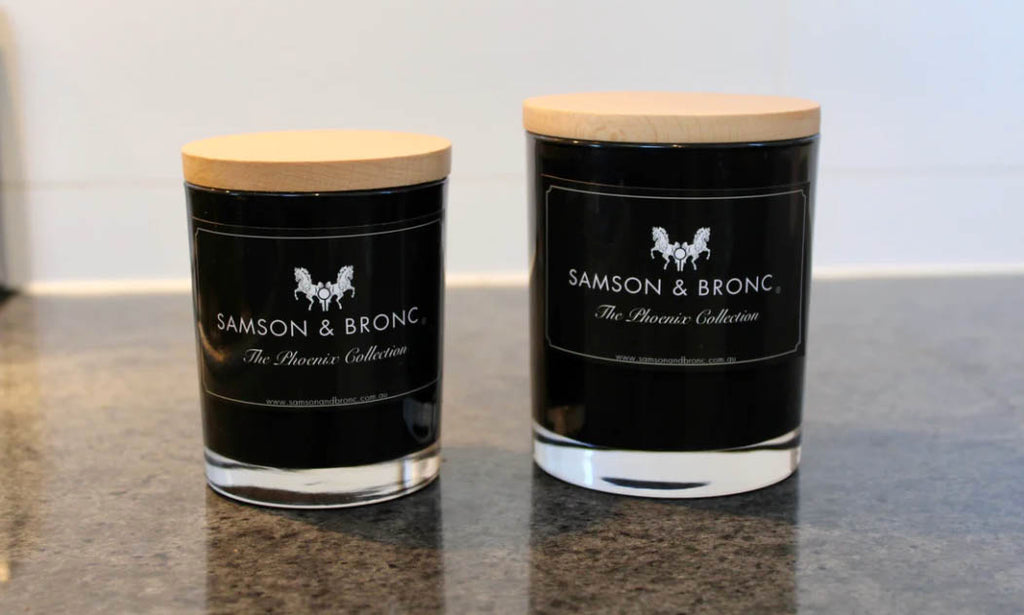 Samson & Bronc Candle - Whiskey and Woodsmoke