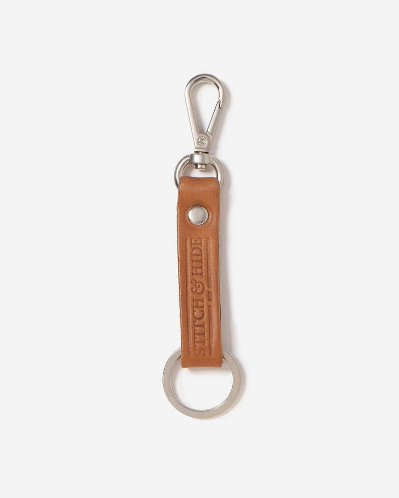 Stitch & Hide Keyring Tan