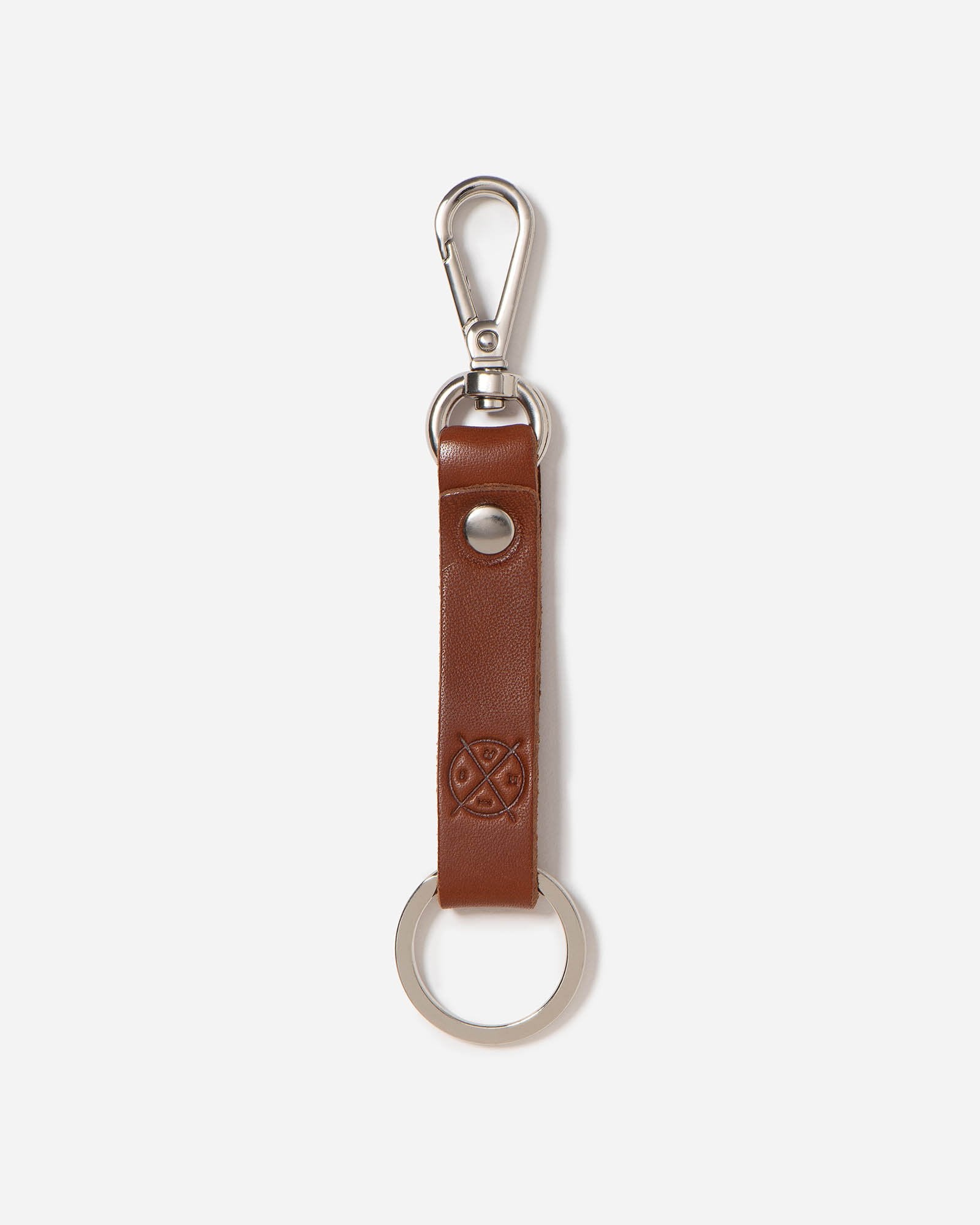 Stitch & Hide Keyring Tan