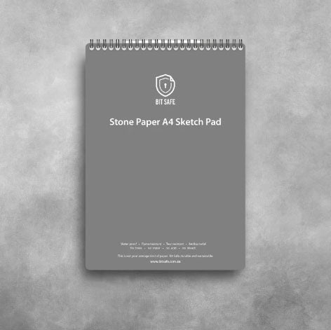 Bit Safe A4 Sketch pad made from stone paper