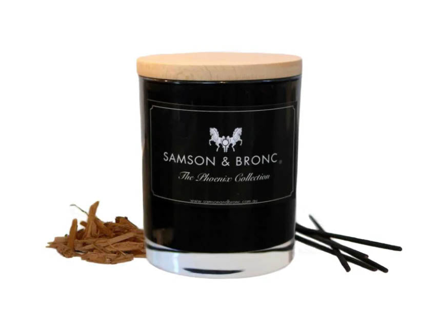 Samson & Bronc Candle - Vintage Leather and Sandalwood