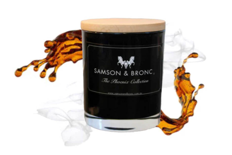 Samson & Bronc Candle - Whiskey and Woodsmoke